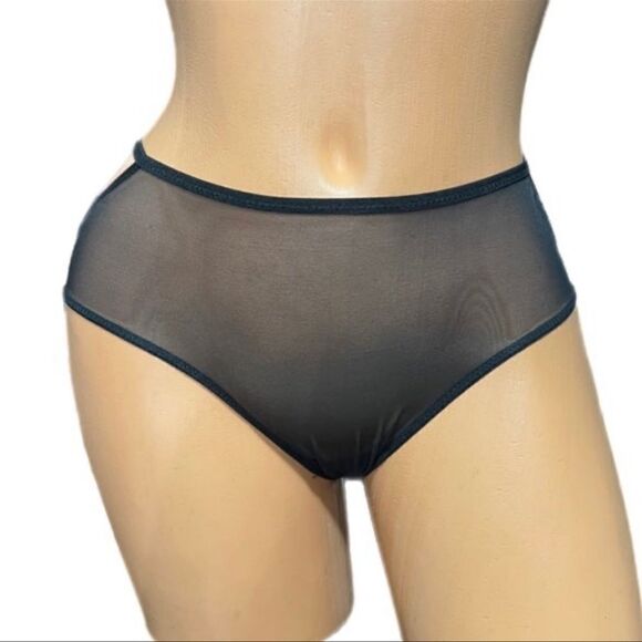 Victorias Secret Sold Out Super Sexy Sheer Mesh Hiphuggerpanty Black Medium - Picture 4 of 4
